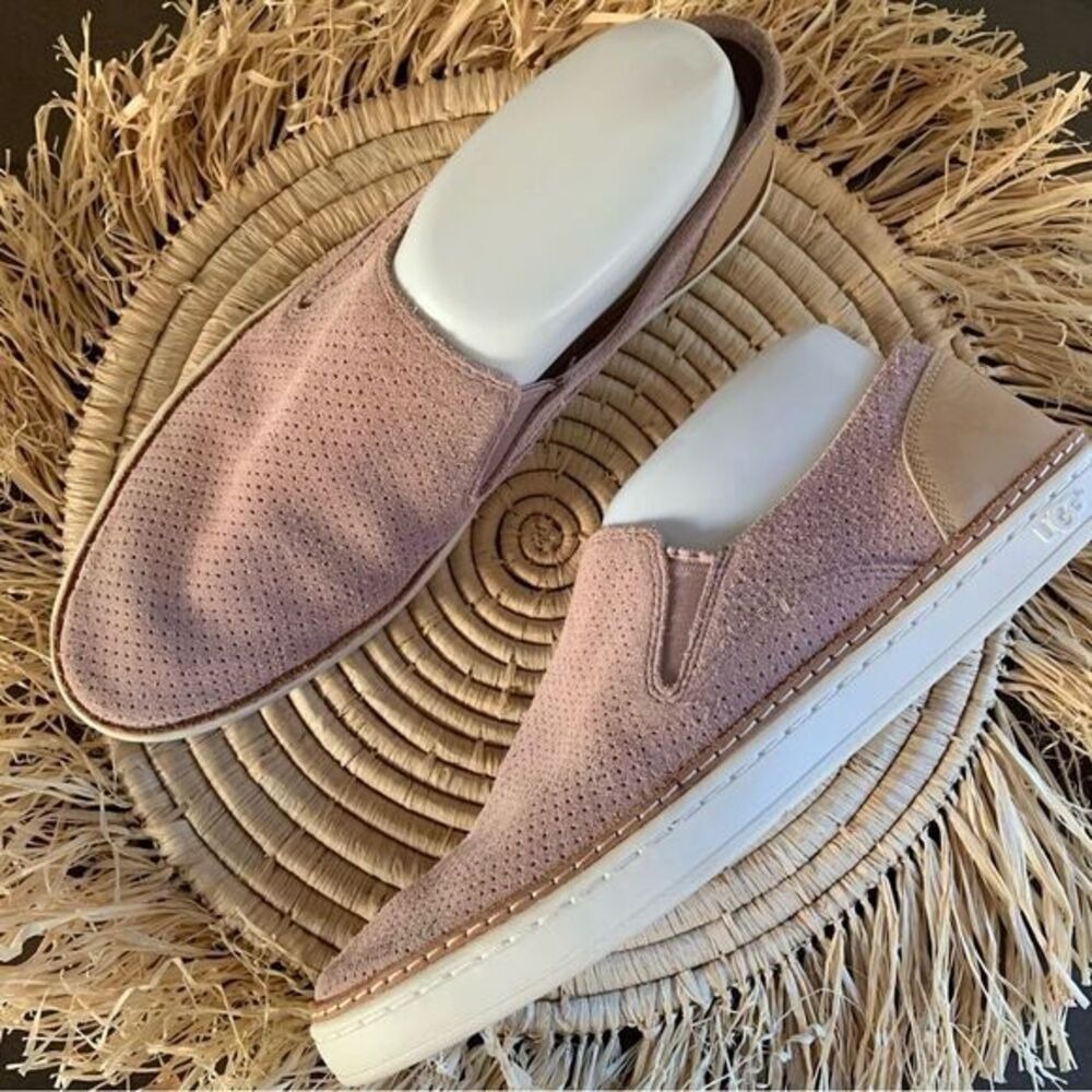 UGG Women's Adley Perforated Slip On Sneakers Soft Pink Size 8
